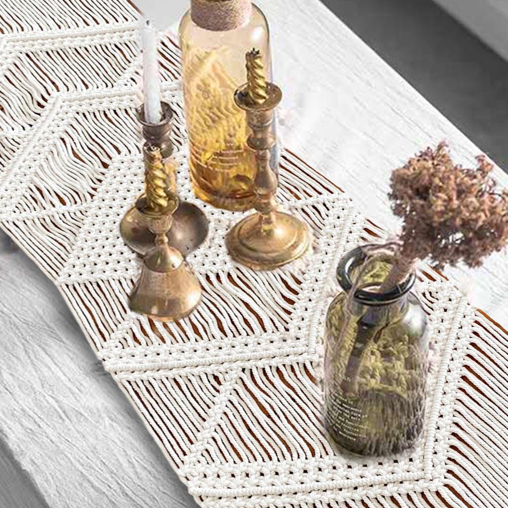 Macrame Table Runner Boho Decor Macrame Table Runner Boho Decor