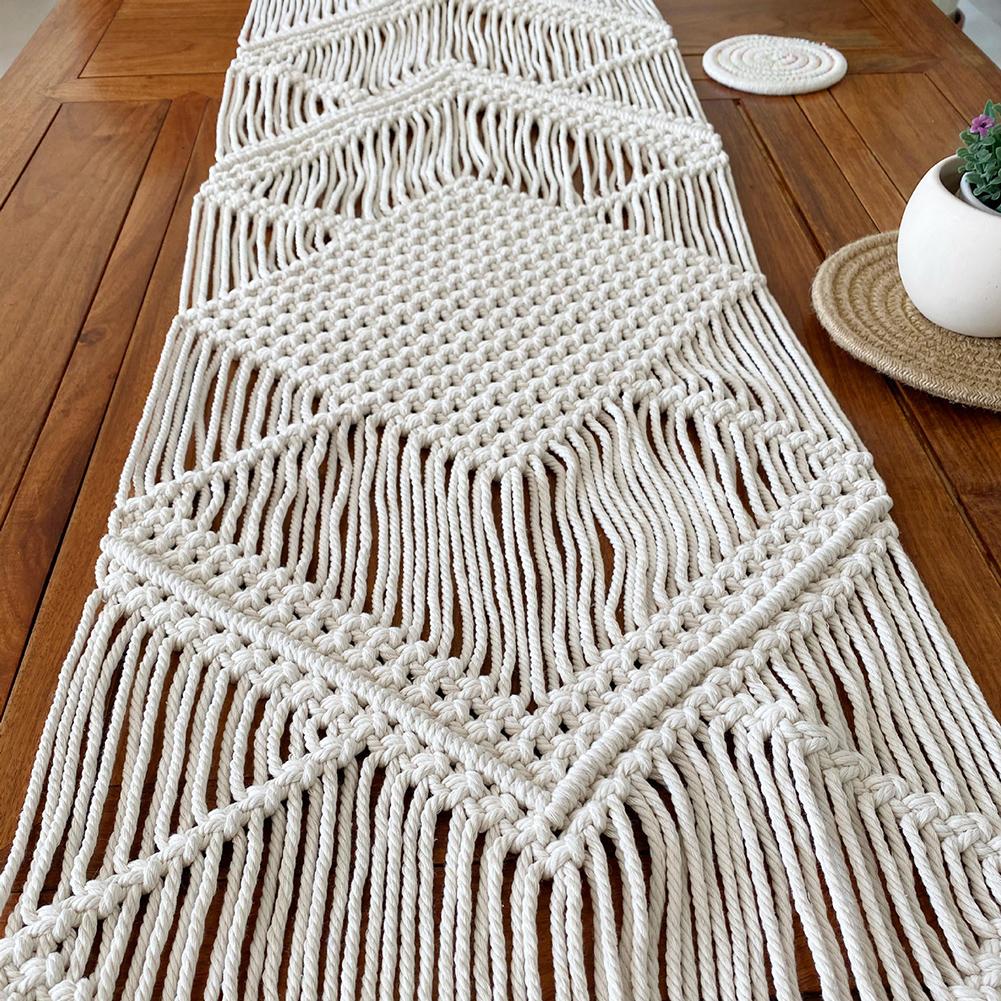 Macrame Table Runner Boho Decor Macrame Table Runner Boho Decor