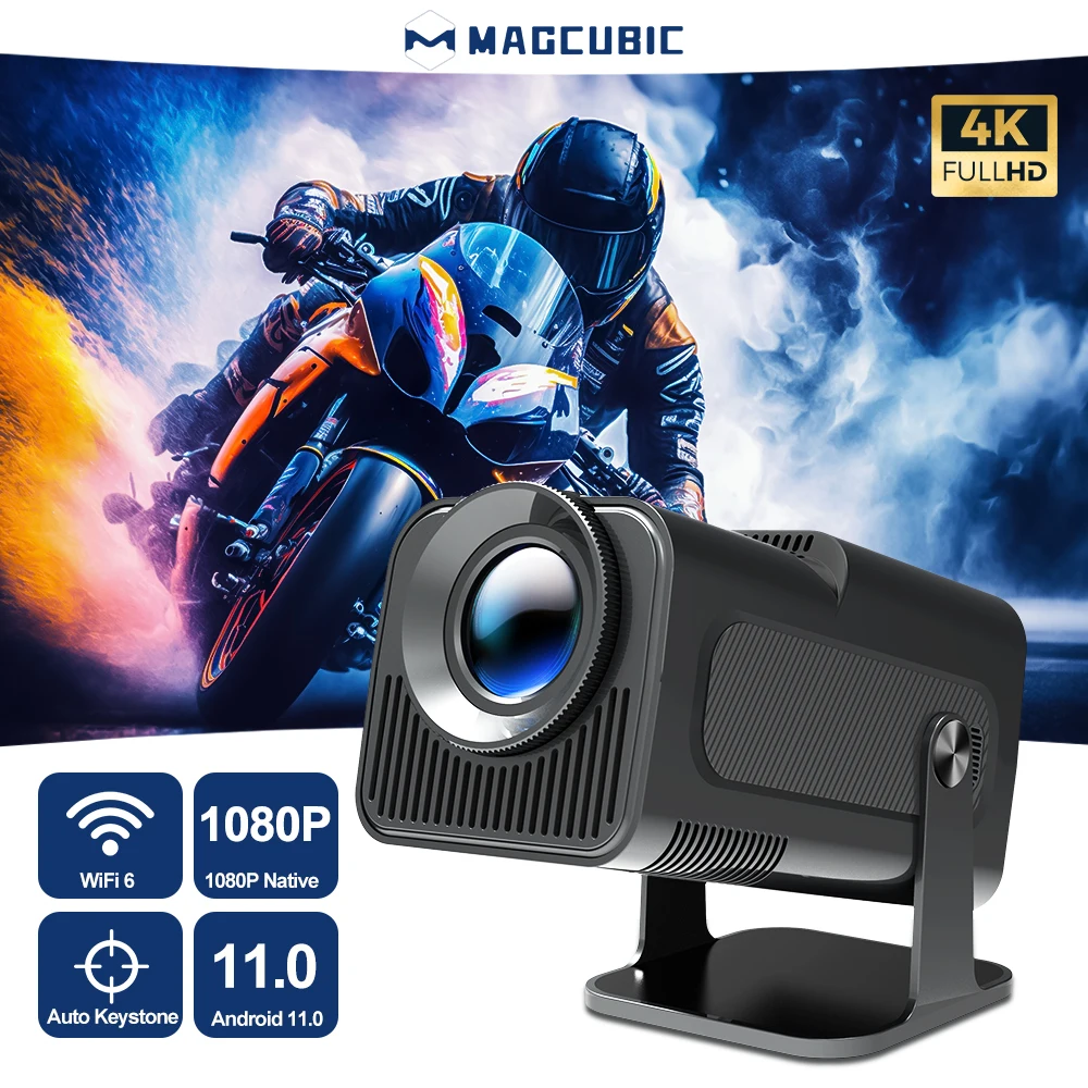 Magcubic Android 11 390ANSI HY320 Projector 4K Native 1080P Dual Wifi6 BT5.0 Cinema Outdoor Portable Projector Magcubic Android 11 390ANSI HY320 Projector 4K Native 1080P Dual Wifi6 BT5.0 Cinema Outdoor Portable Projector