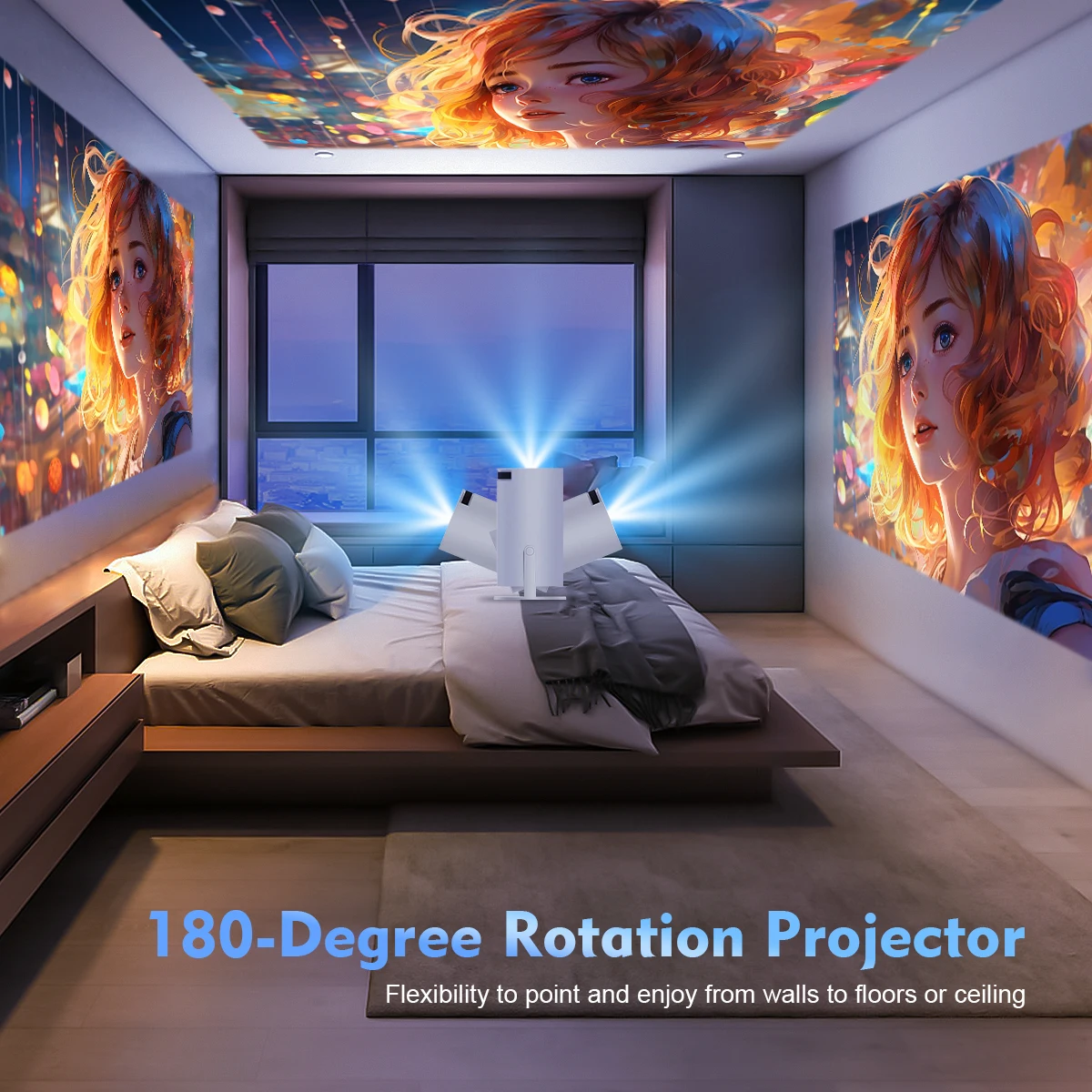 Magcubic Projector HY300 Pro 4K Android 11 Dual Wifi6 260ANSI Allwinner H713 BT5.0 1080P 1280*720P Home Cinema Outdoor Magcubic Projector HY300 Pro 4K Android 11 Dual Wifi6 260ANSI Allwinner H713 BT5.0 1080P 1280*720P Home Cinema Outdoor