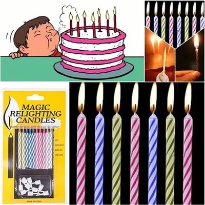 Magic Candle Birthday Prank 20pcs Pack Magic Candle Birthday Prank 20pcs Pack