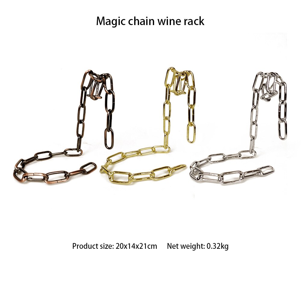 Magic Chain Floating Wine Bottle Holder Magic Chain Floating Wine Bottle Holder