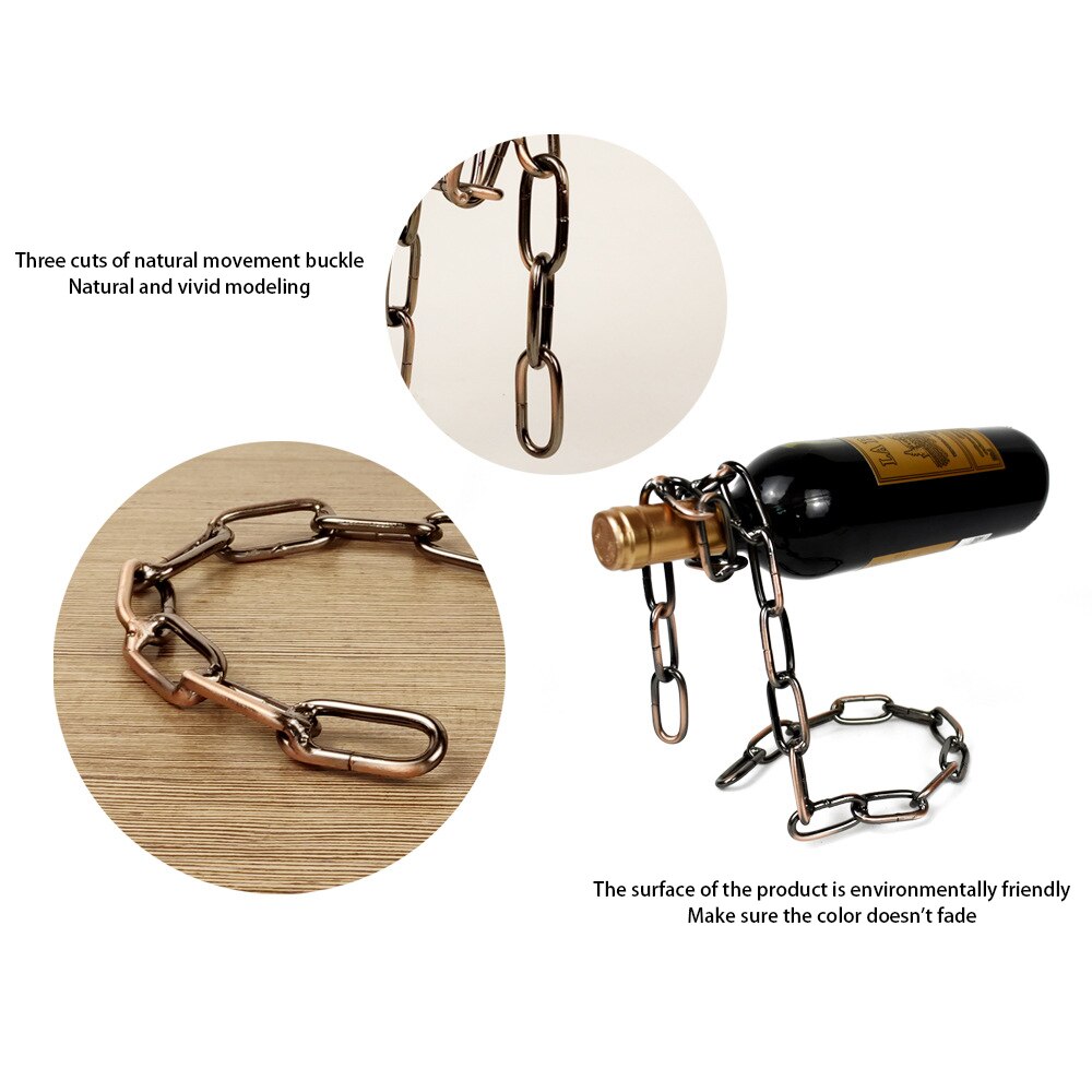 Magic Chain Floating Wine Bottle Holder Magic Chain Floating Wine Bottle Holder
