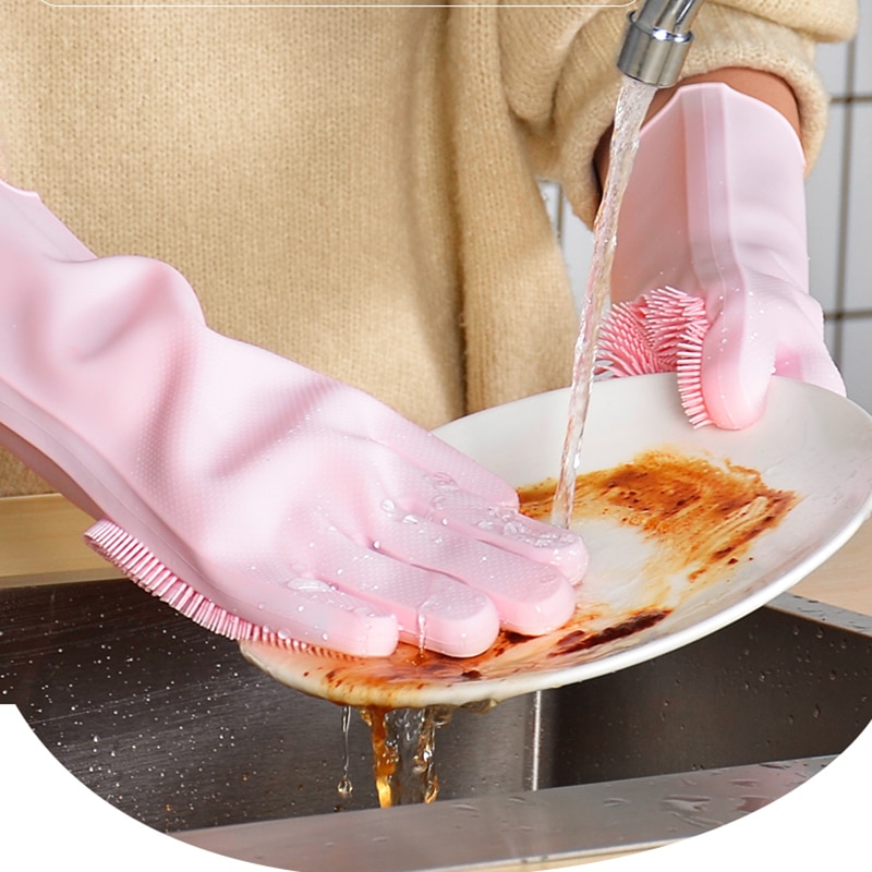 Magic Dishwashing Gloves Brush Palm Magic Dishwashing Gloves Brush Palm