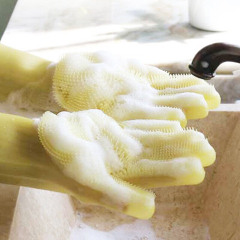 Magic Dishwashing Gloves Brush Palm Magic Dishwashing Gloves Brush Palm