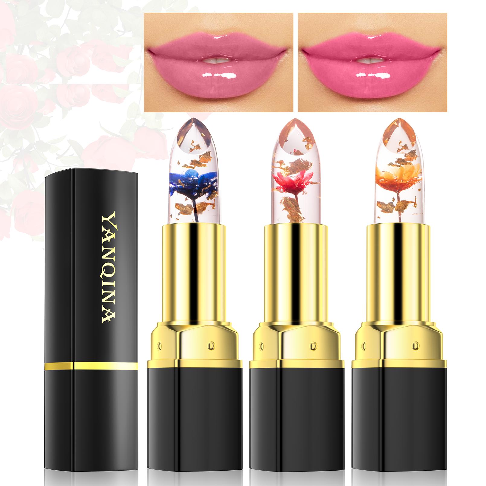 Magic Lipstick Color Changing Long Lasting Lipstick Waterproof Red Lip Stick Lip Plumper Kawaii Makeup Girl Cute