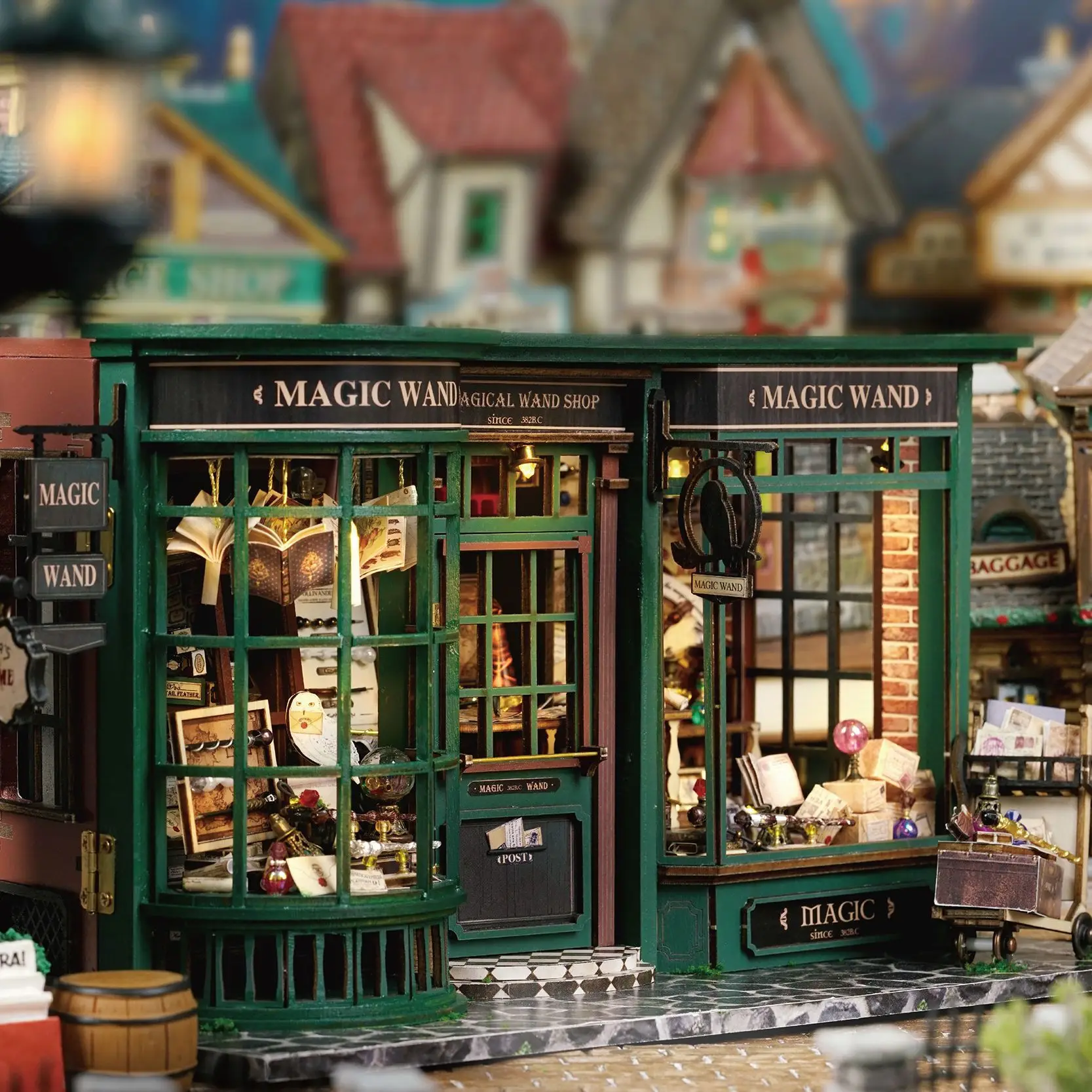 Magic Shop DIY Wooden Dollhouse Miniature Doll House Kit with Furniture Roombox Retro Home Model Toy for Children Gift Magic Shop DIY Wooden Dollhouse Miniature Doll House Kit with Furniture Roombox Retro Home Model Toy for Children Gift