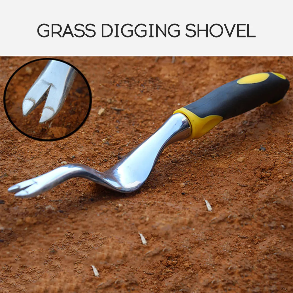 Magnesium Aluminum Grass Digging Vegetables Loose Soil Rooting Device Transplant Seedling Manual Weeding Tool Shovel