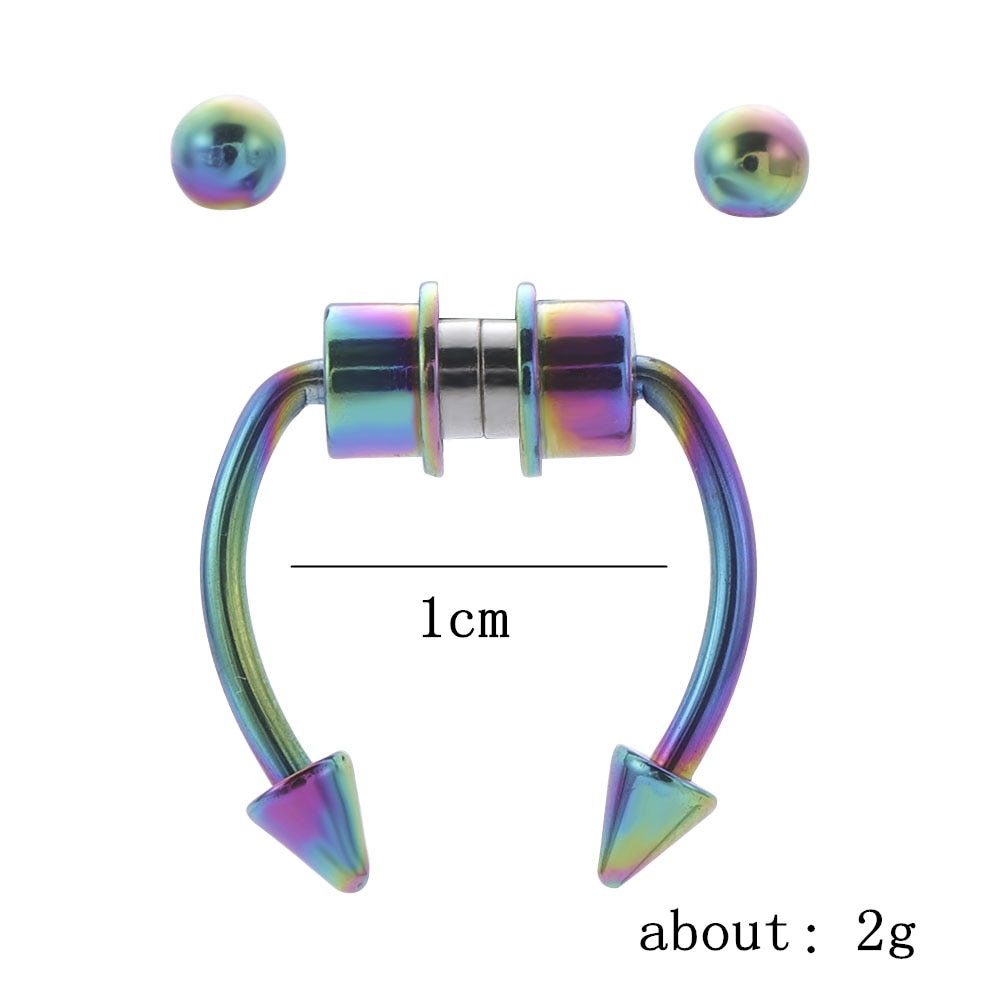 Magnet Clip On Nose Ring Hoop