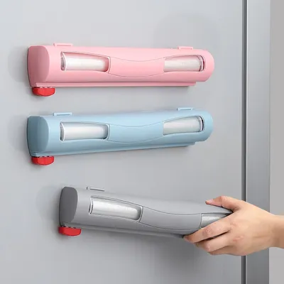 Magnetic Adjustable Cling Wrap Dispenser with Cutter Magnetic Adjustable Cling Wrap Dispenser with Cutter