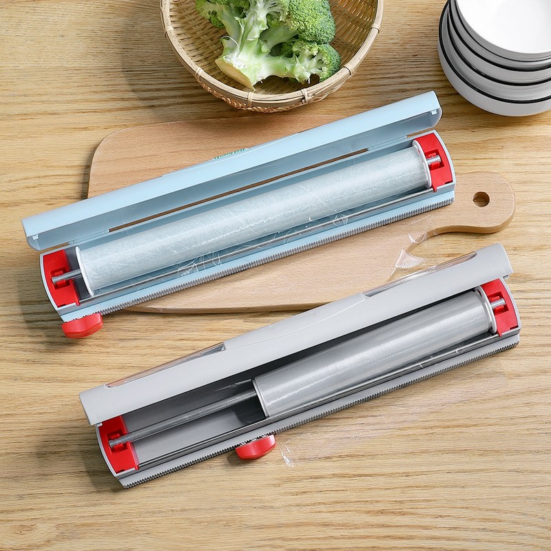 Magnetic Adjustable Cling Wrap Dispenser with Cutter Magnetic Adjustable Cling Wrap Dispenser with Cutter