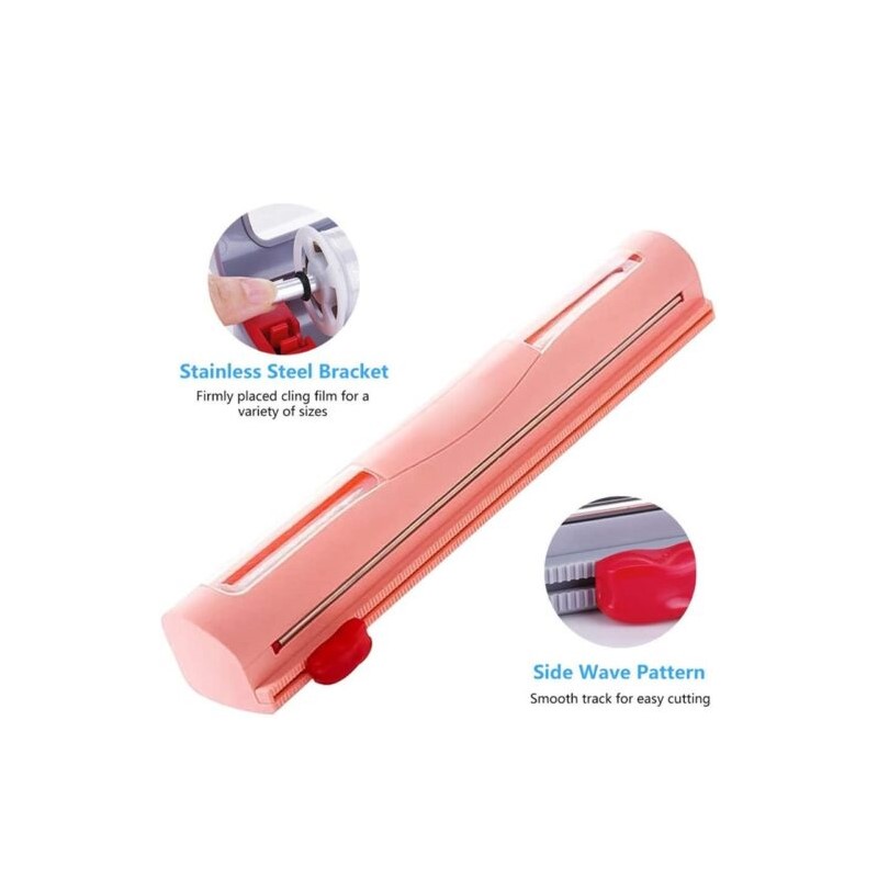 Magnetic Adjustable Cling Wrap Dispenser with Cutter Magnetic Adjustable Cling Wrap Dispenser with Cutter