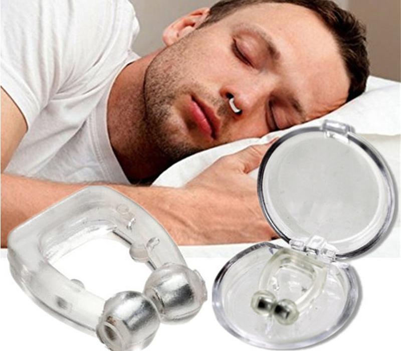 Magnetic Anti Snore Device Stop Snoring Nose Clip Easy Breathe Improve Sleeping Aid Apnea Guard Night Device With Case