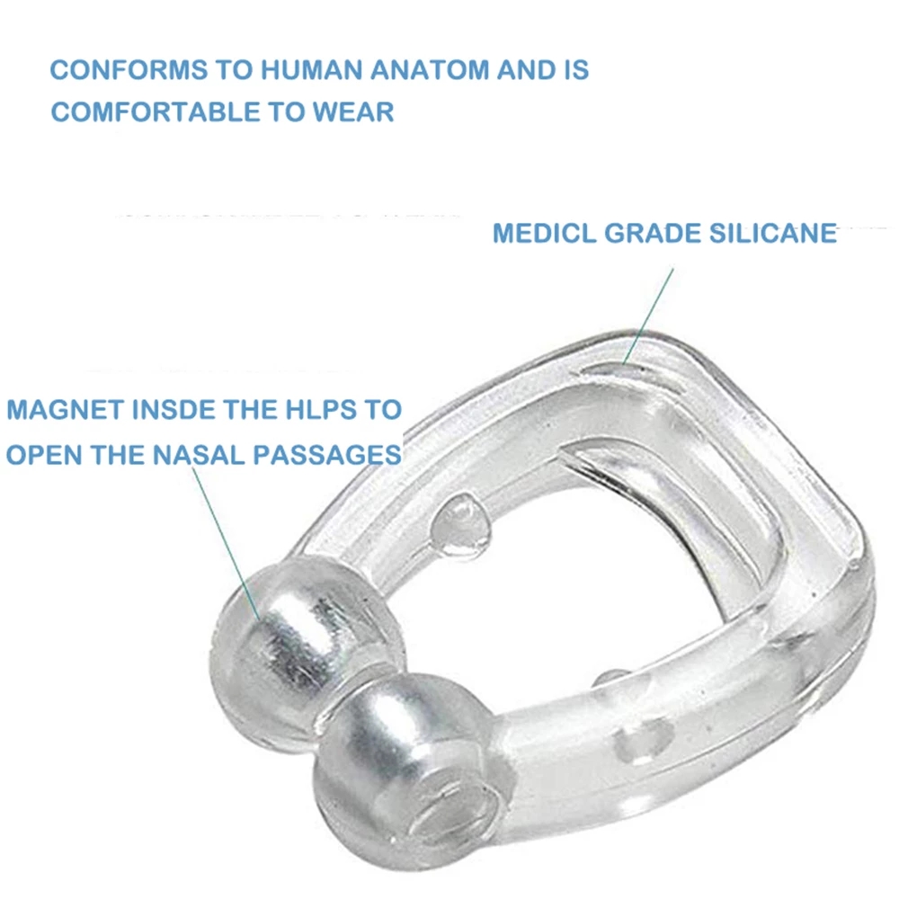 Magnetic Anti Snore Device Stop Snoring Nose Clip Easy Breathe Improve Sleeping Aid Apnea Guard Night Device With Case Magnetic Anti Snore Device Stop Snoring Nose Clip Easy Breathe Improve Sleeping Aid Apnea Guard Night Device With Case