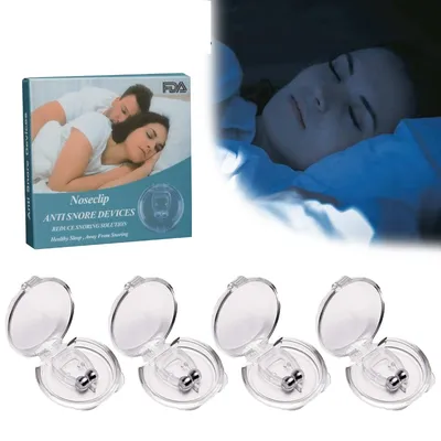 Magnetic Anti Snore Nose Clips (4Pcs)