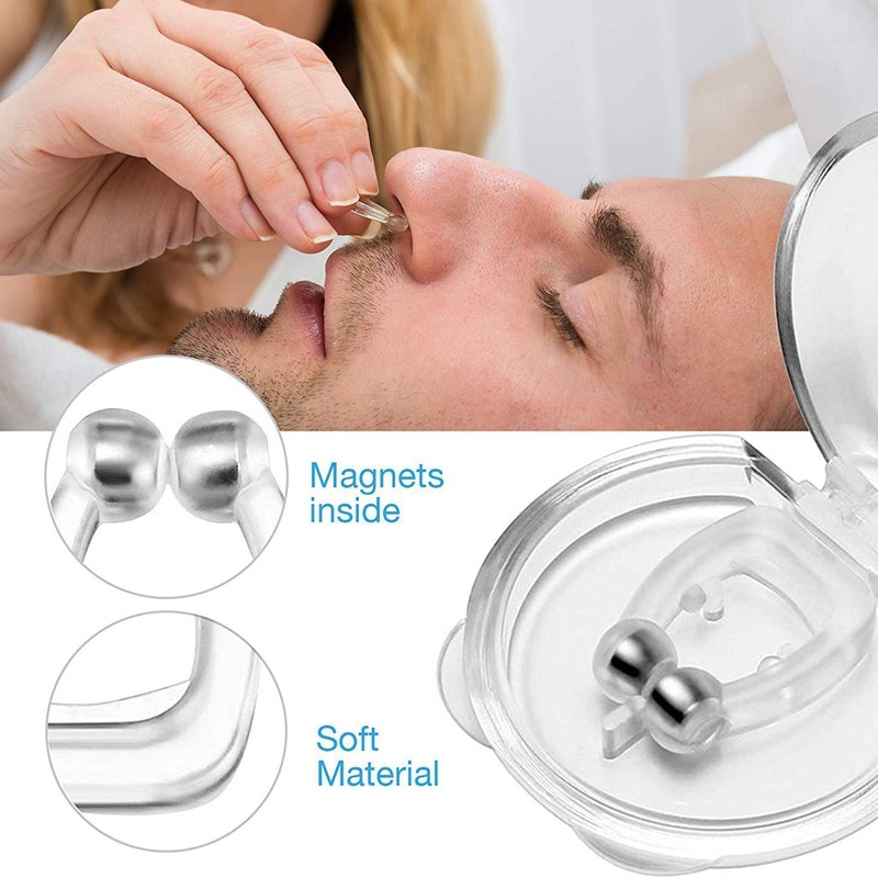 Magnetic Anti Snore Nose Clips (4Pcs)
