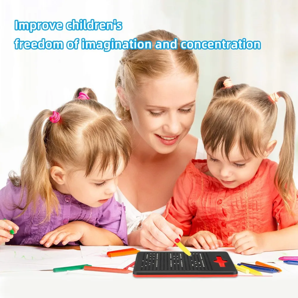 Magnetic Ball Drawing Board With Pen Kids Learning Drawing Sketch Pad Tablet Educational Toys For Children Adult Magnetic Ball Drawing Board With Pen Kids Learning Drawing Sketch Pad Tablet Educational Toys For Children Adult