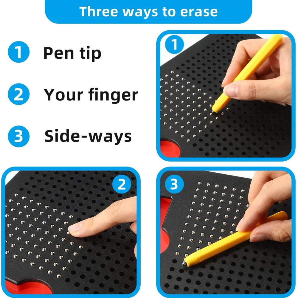Magnetic Ball Drawing Board With Pen Kids Learning Drawing Sketch Pad Tablet Educational Toys For Children Adult Magnetic Ball Drawing Board With Pen Kids Learning Drawing Sketch Pad Tablet Educational Toys For Children Adult