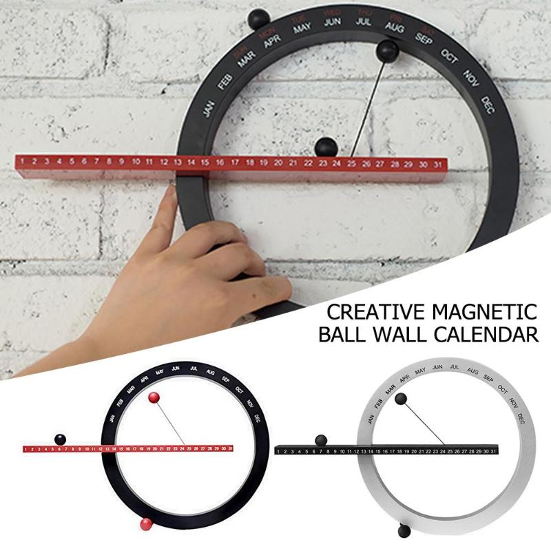 Magnetic Ball Perpetual Wall Calendar Magnetic Ball Perpetual Wall Calendar