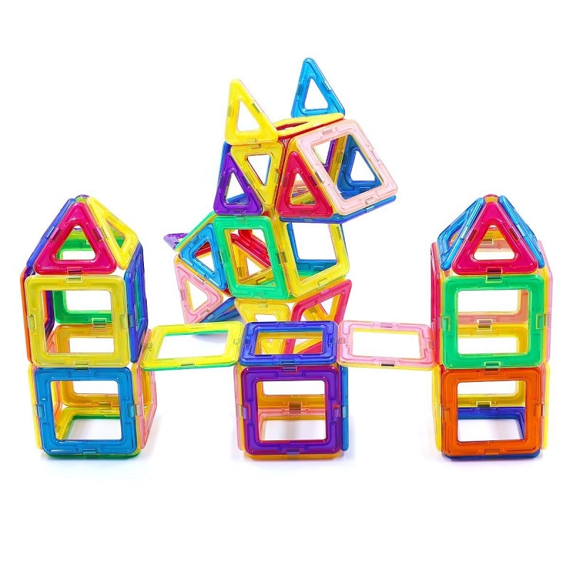 Magnetic Blocks Construction Toy (56 pieces) Magnetic Blocks Construction Toy (56 pieces)