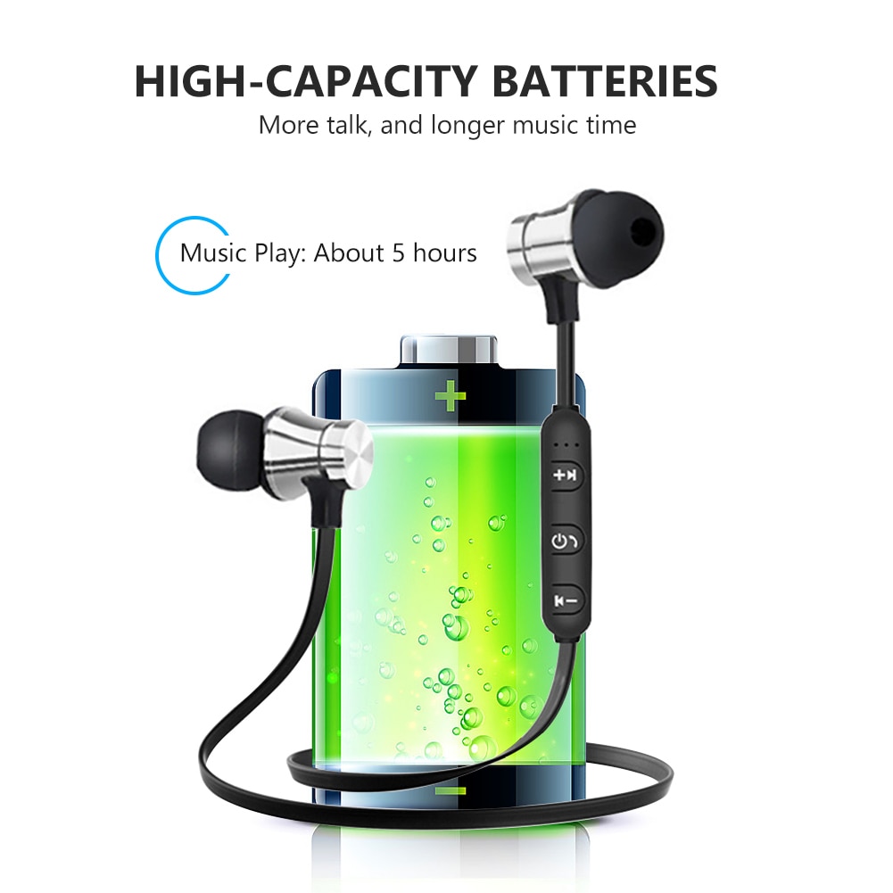 Magnetic Bluetooth Earphones Sports Earphones Magnetic Bluetooth Earphones Sports Earphones