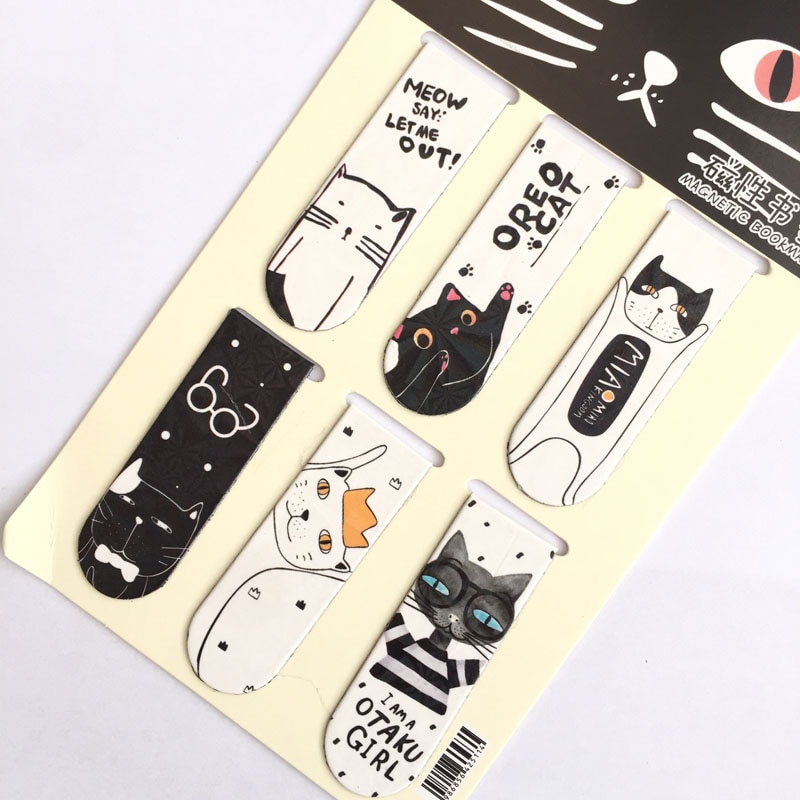 Magnetic Bookmark Set Paper Clip (6 pieces) Magnetic Bookmark Set Paper Clip (6 pieces)