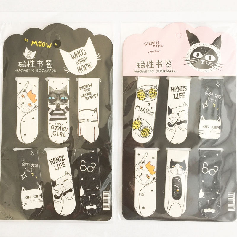 Magnetic Bookmark Set Paper Clip (6 pieces) Magnetic Bookmark Set Paper Clip (6 pieces)