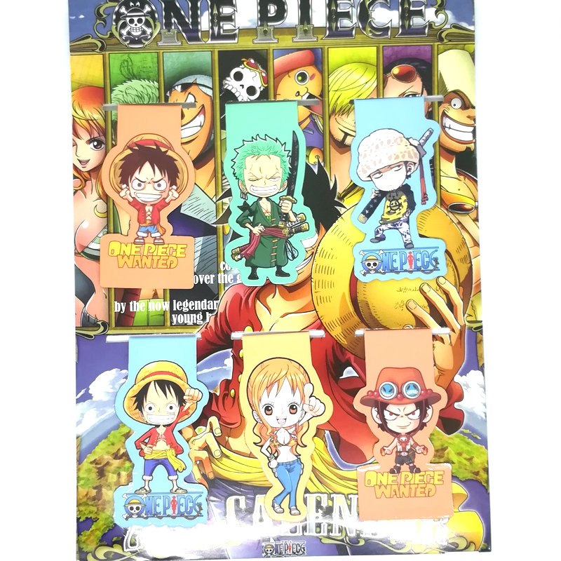 Magnetic Bookmarks One Piece Designs (Set of 6) Magnetic Bookmarks One Piece Designs (Set of 6)