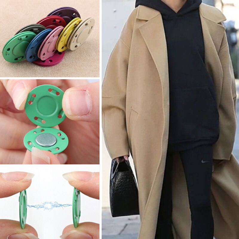 Magnetic Buttons for Clothes (5 Pairs)