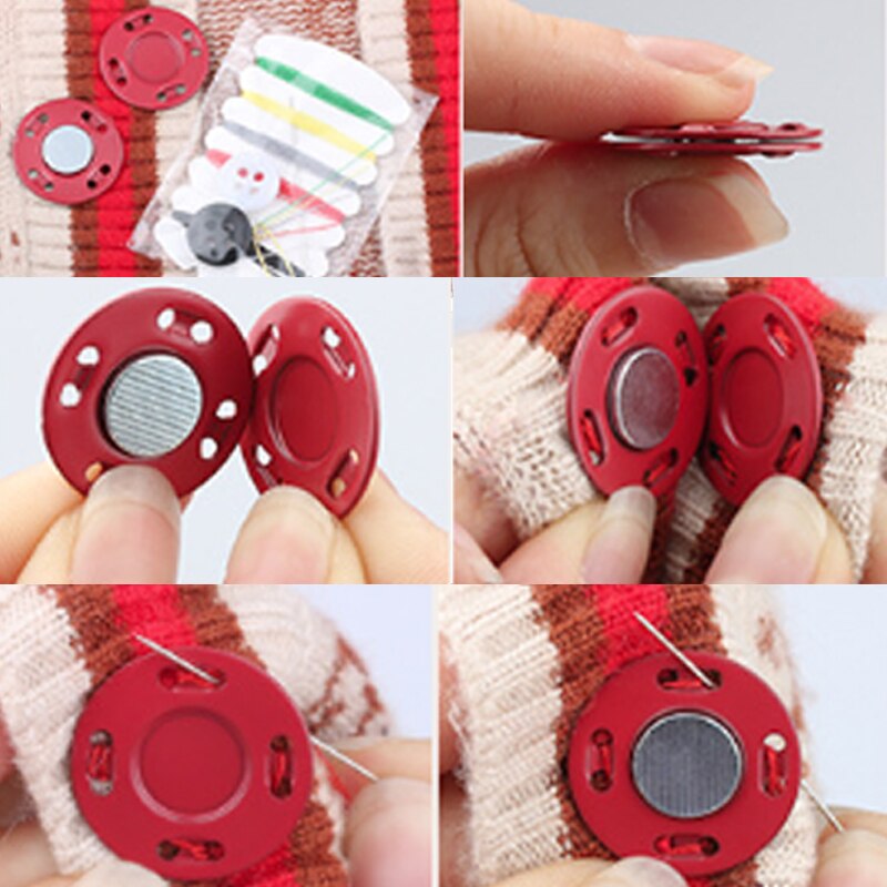 Magnetic Buttons for Clothes (5 Pairs)