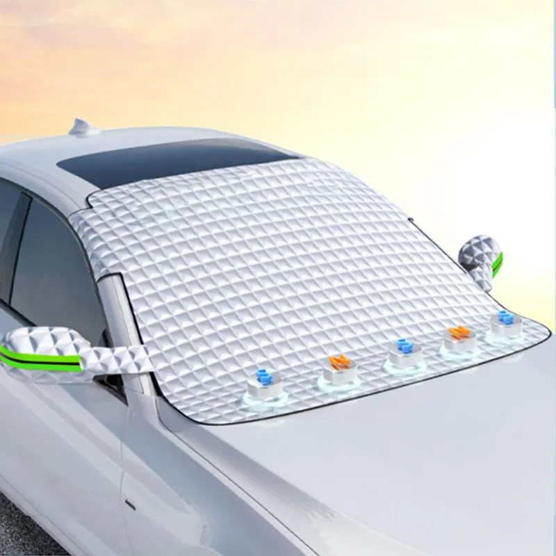 Magnetic Car Front Windscreen Cover Automobile Sunshade Windshield Snow Sun Shade Waterproof Exterior Covers Accessories