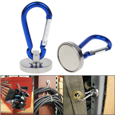 Magnetic Carabiner Hooks (2 pcs)