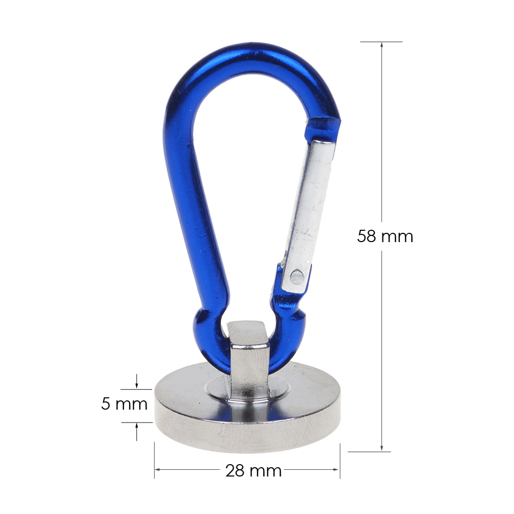Magnetic Carabiner Hooks (2 pcs)