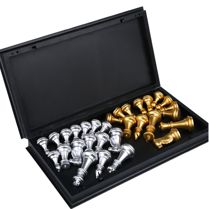 Magnetic Chess Set Gold Silver Pieces Magnetic Chess Set Gold Silver Pieces