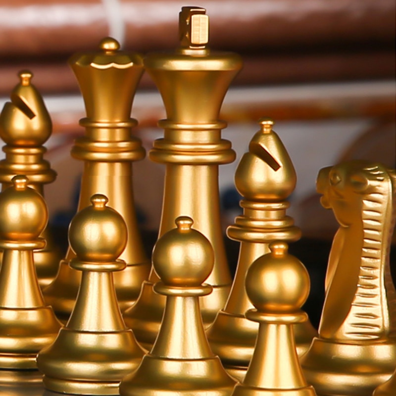 Magnetic Chess Set Gold Silver Pieces Magnetic Chess Set Gold Silver Pieces