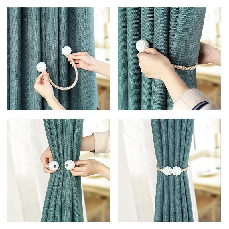 Magnetic Curtain Holdback Tie Magnetic Curtain Holdback Tie