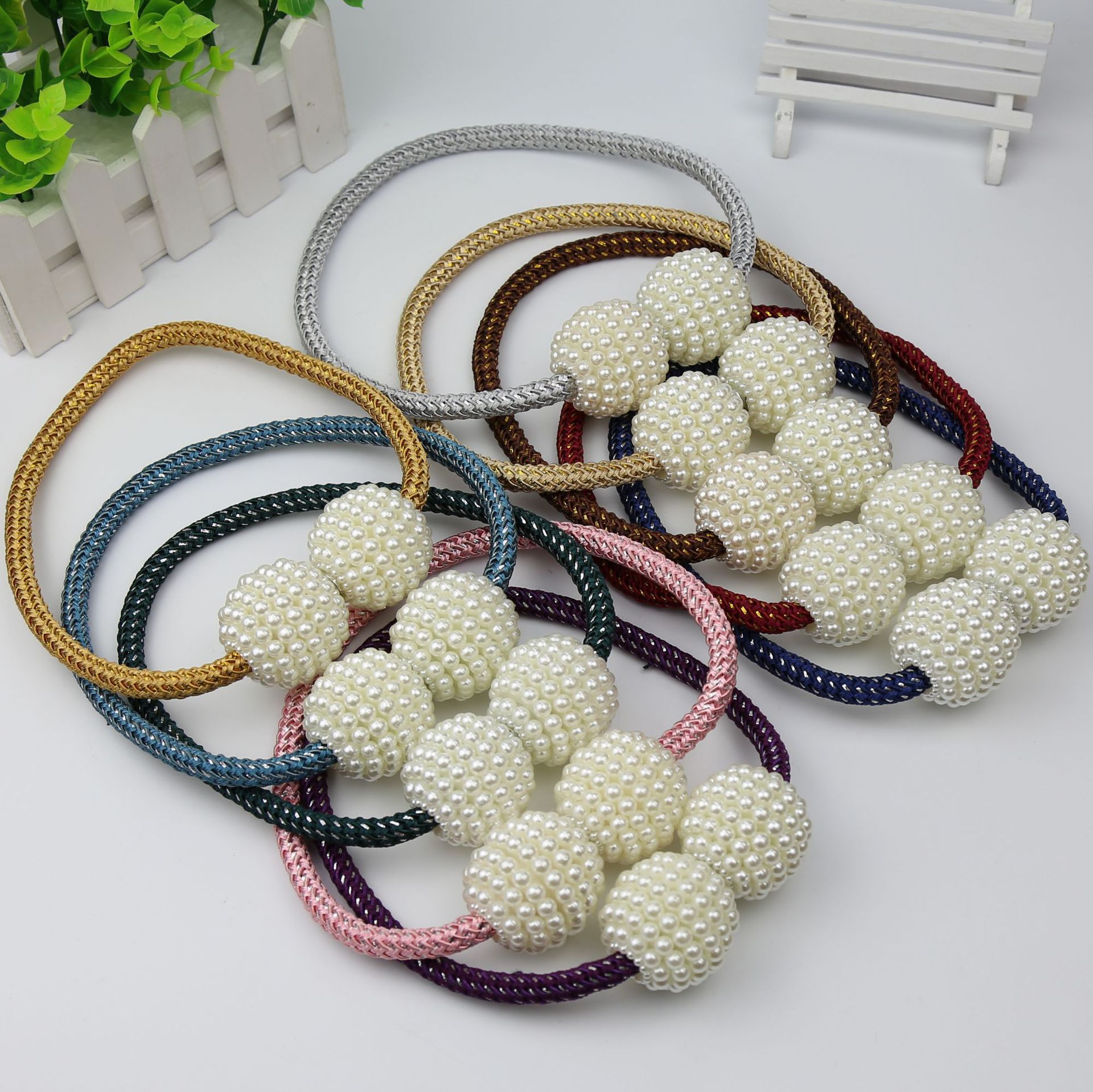 Magnetic Curtain Holdback Tie Magnetic Curtain Holdback Tie