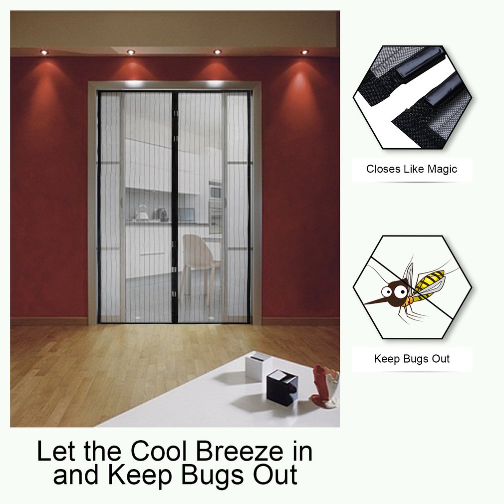 Magnetic Door Mesh Summer Curtain Net