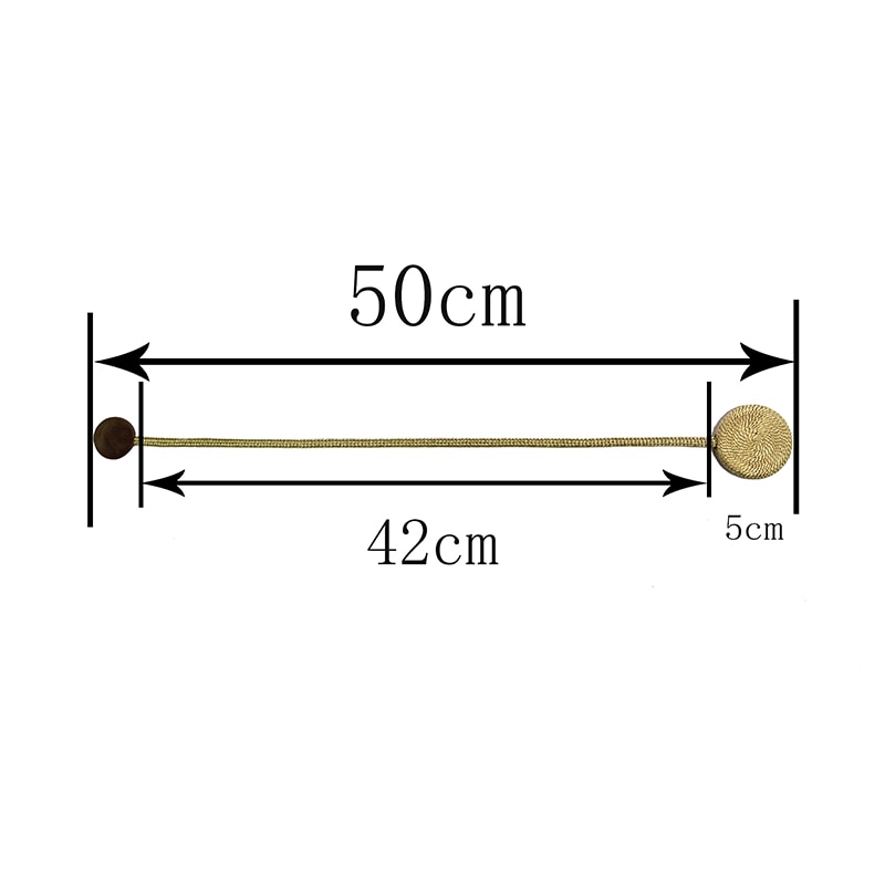 Magnetic Drapery Tie Backs (2 Pcs) Magnetic Drapery Tie Backs (2 Pcs)