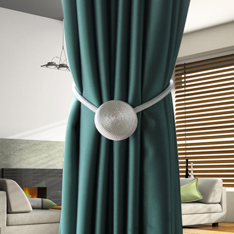 Magnetic Drapery Tie Backs (2 Pcs) Magnetic Drapery Tie Backs (2 Pcs)