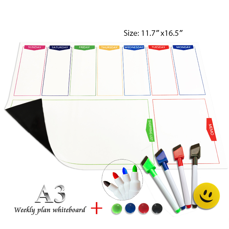 Magnetic Dry Erase Board Fridge Whiteboard Magnetic Dry Erase Board Fridge Whiteboard