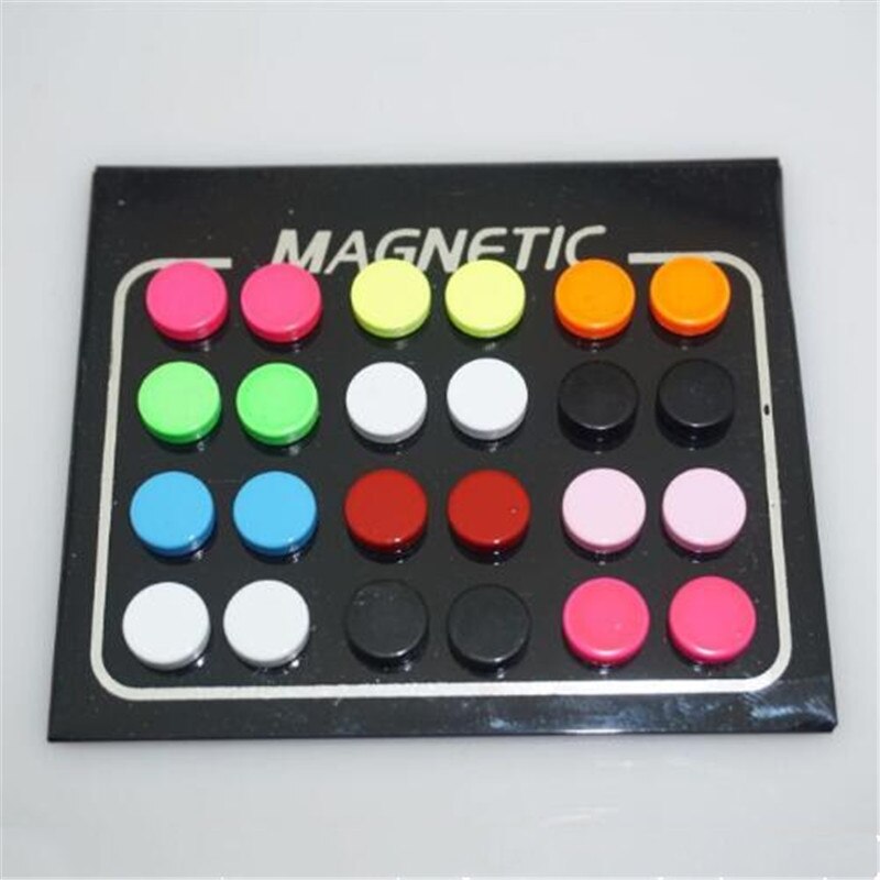 Magnetic Earrings Round Stud Earrings (12pairs)