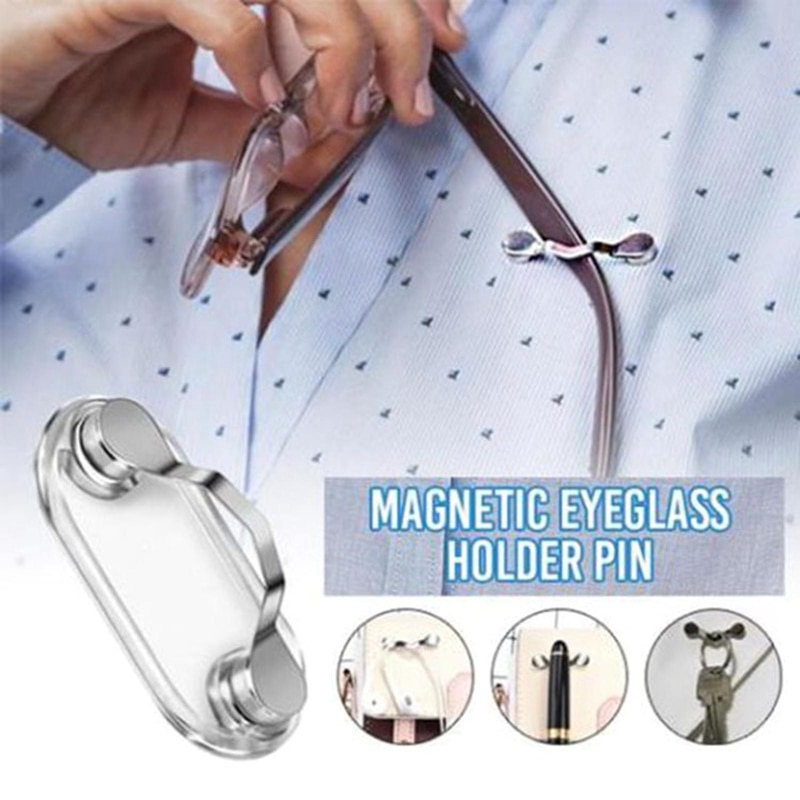 Magnetic Eyeglass Holder Clip for Shirt Magnetic Eyeglass Holder Clip for Shirt