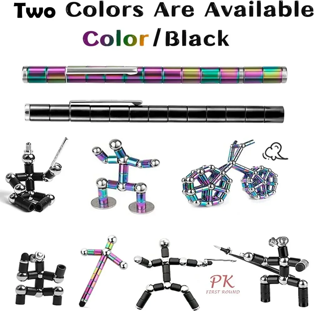 Magnetic Fidget Pen For Stress Relief, Writing, Playing, And Tablet & Phone Screen Use