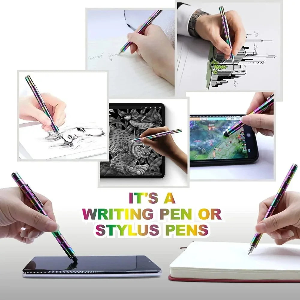 Magnetic Fidget Pen For Stress Relief, Writing, Playing, And Tablet & Phone Screen Use