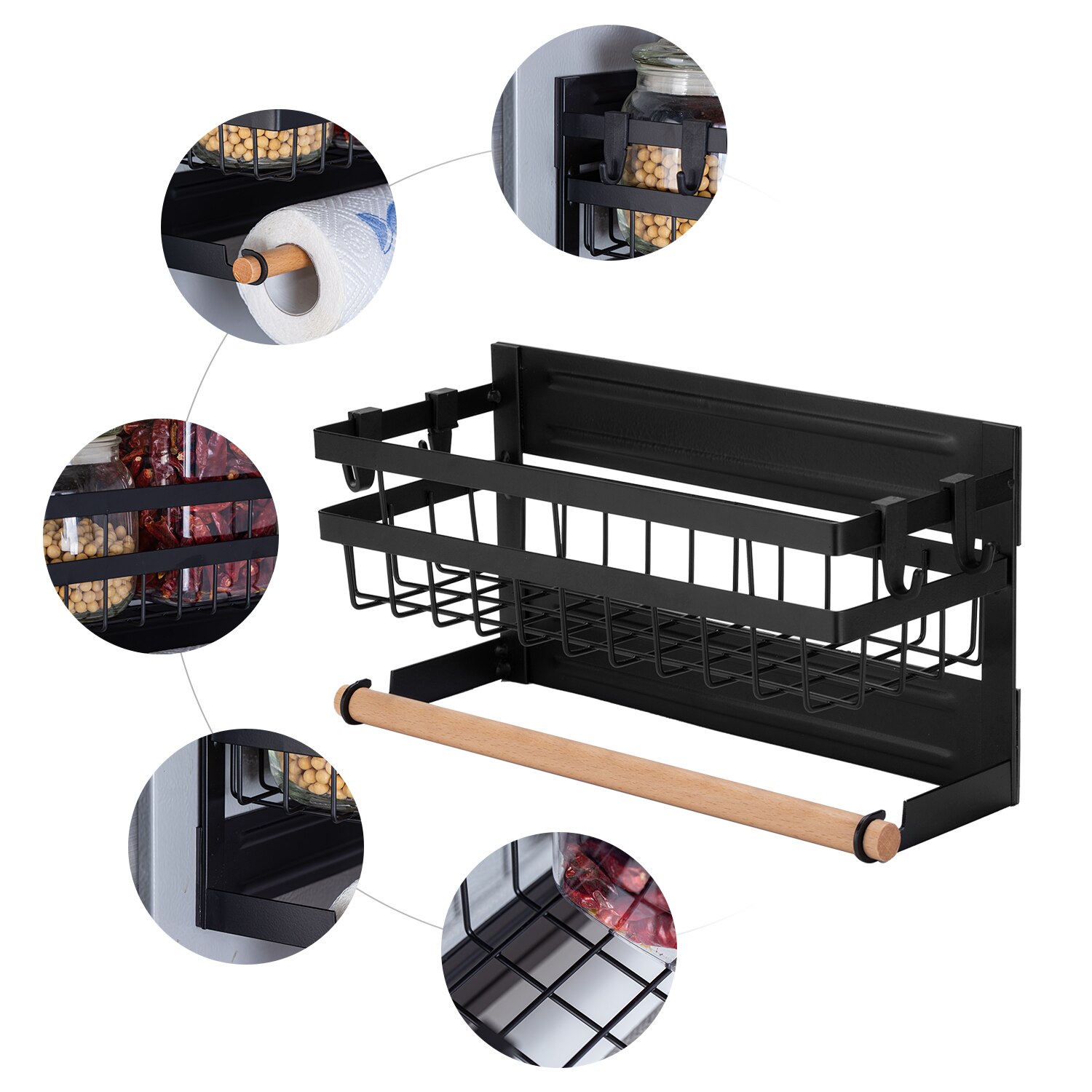 Magnetic Fridge Shelf Storage Rack Magnetic Fridge Shelf Storage Rack