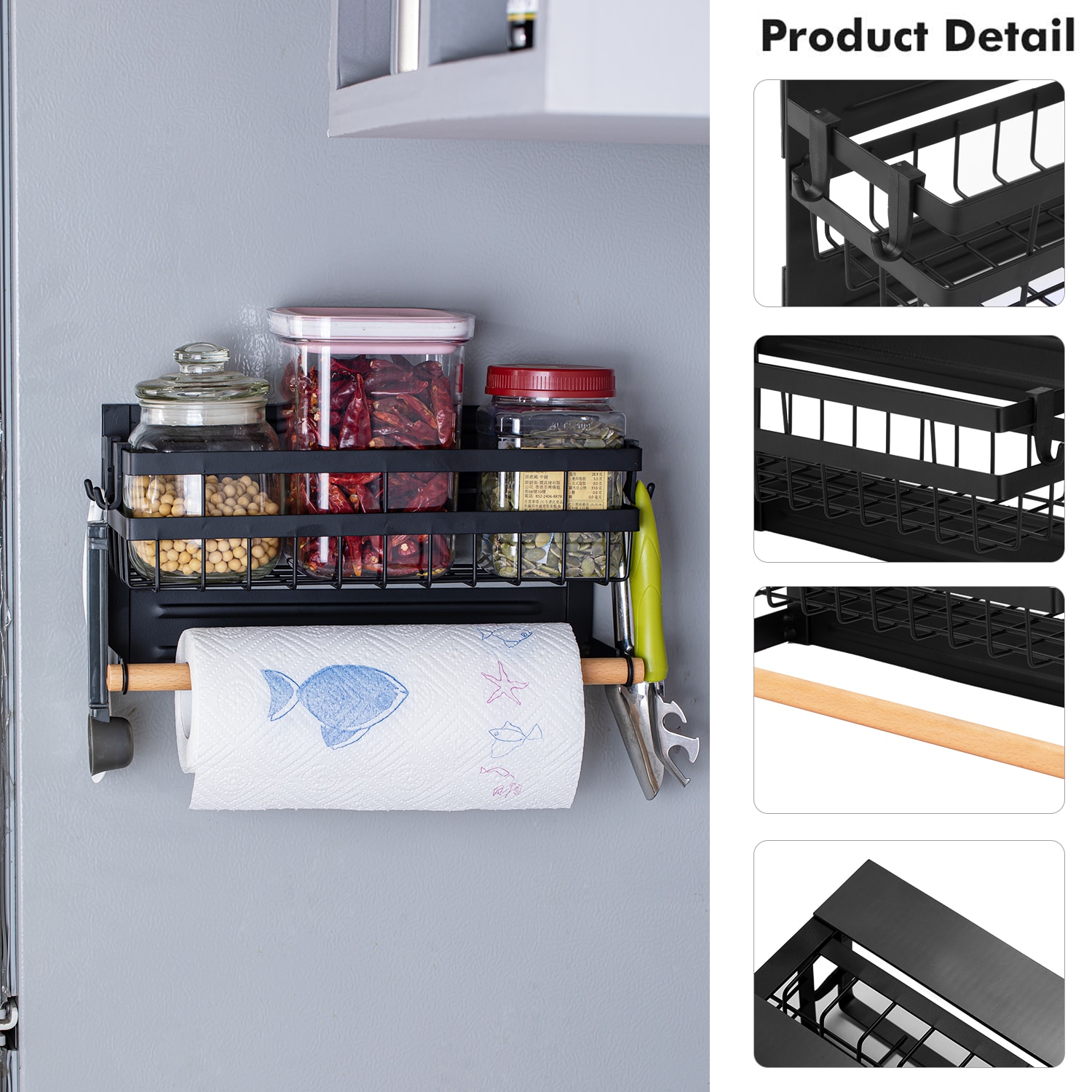 Magnetic Fridge Shelf Storage Rack Magnetic Fridge Shelf Storage Rack