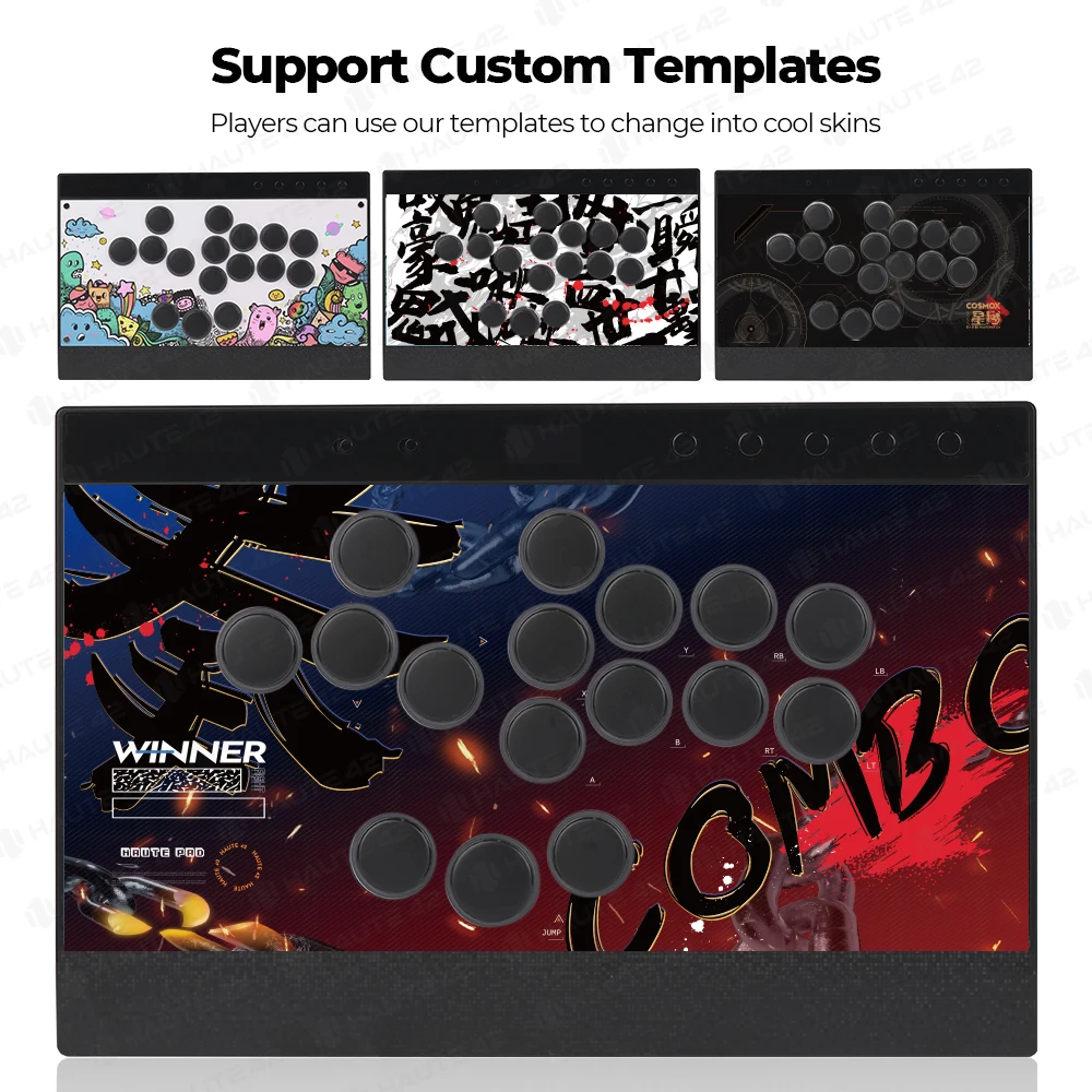 Magnetic Hitbox Leverless Controller Button Rim Arcade Controller For PC/PS4/PS5/Switch Stickless Arcade Stick Hitbox Magnetic Hitbox Leverless Controller Button Rim Arcade Controller For PC/PS4/PS5/Switch Stickless Arcade Stick Hitbox