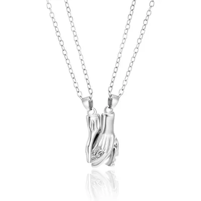 Magnetic Holding Hands Necklace Set Magnetic Holding Hands Necklace Set