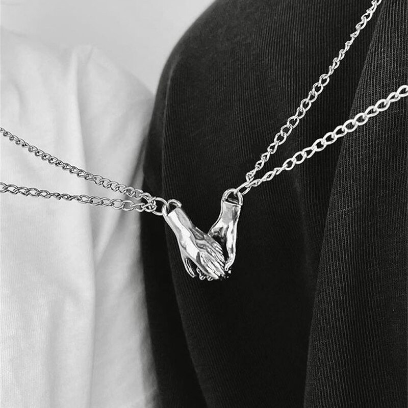 Magnetic Holding Hands Necklace Set Magnetic Holding Hands Necklace Set